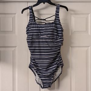 NWT Merona One Piece Ruched Bathing Suit